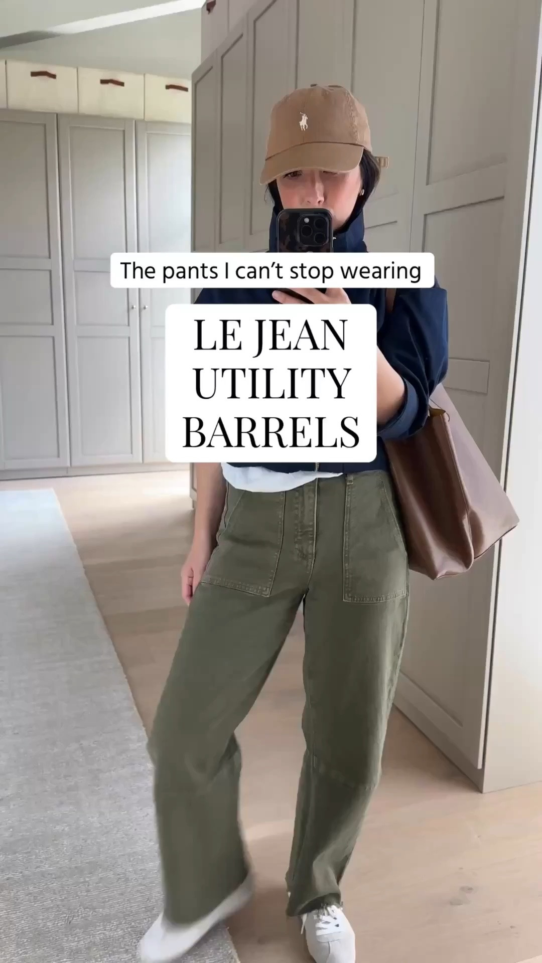 love these flattering utility barrels! 

Zara jacket xs (old)
Le Jean barrels 25
Dolce Vuta sneaker 6 - size up 
Polo Ralph Lauren hat
Mansur Gavriel tote - color is old 

Petite style, fall outfits 2026, fall style

#LTKootd #LTKPetite #LTKmomlife
