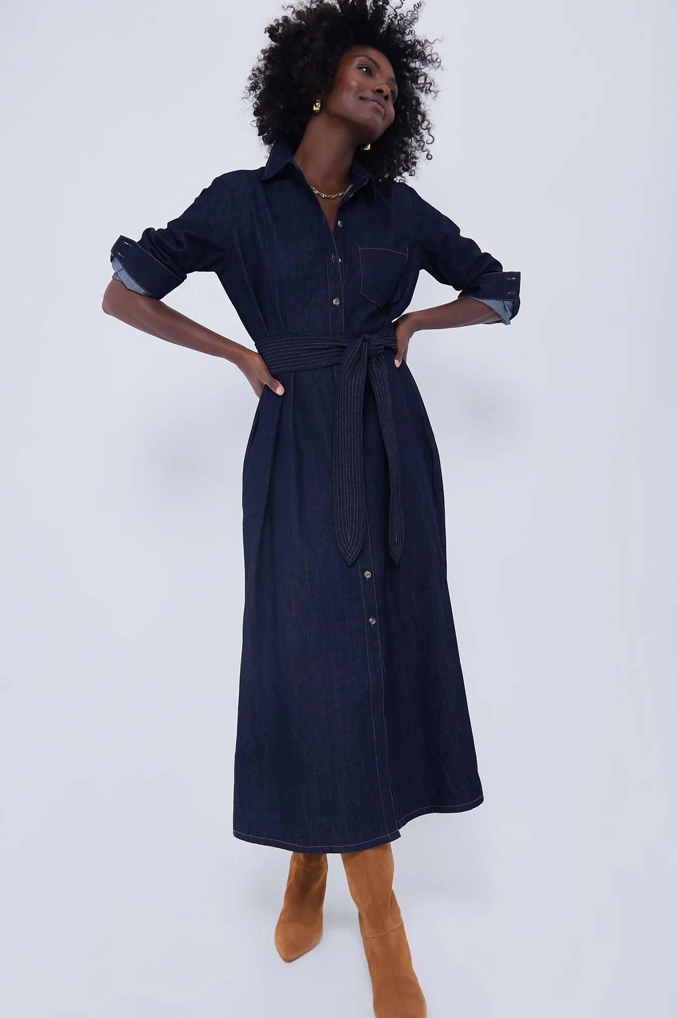 Denim Chessie Dress | Tuckernuck (US)