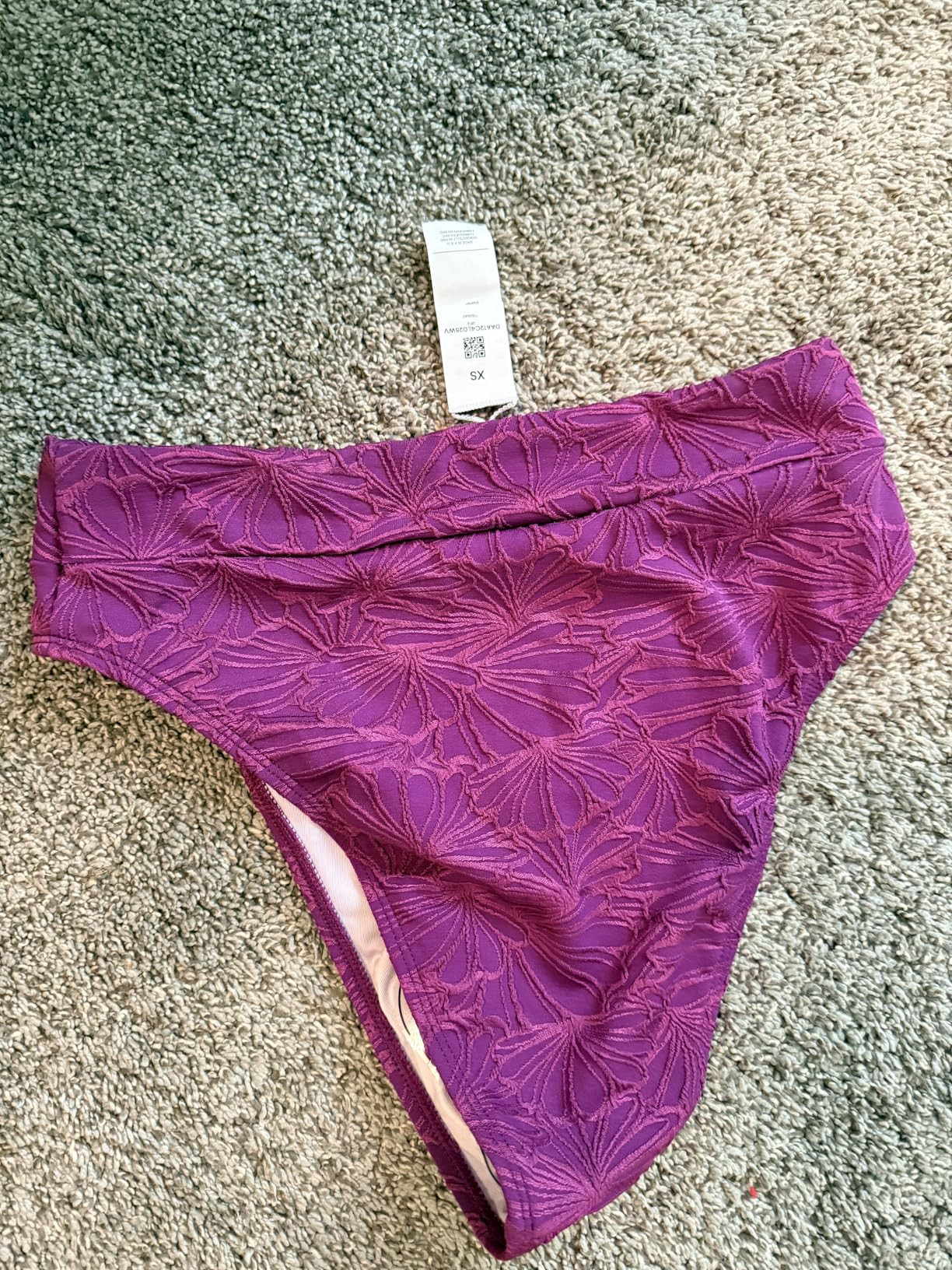 CUPSHE Bikini Set for Women Bathing Suit High Waisted Scalloped V Neck Two Pieces Swimsuit | Amazon (US)