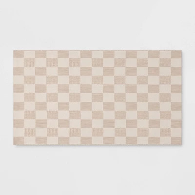 3'11"x5'5" Checkered Rectangular Indoor Outdoor Area Rug - Room Essentials™ | Target