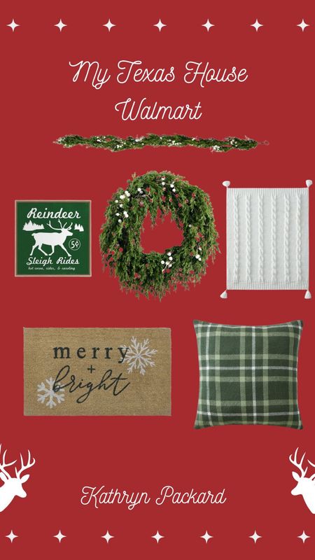 'My Texas house Walmart, Christmas decor plaid pillows Walmart find Walmart my Texas house cedar wreath Christmas sign throw blanket doormat rug garland.


#LTKSeasonal #LTKHoliday #LTKhome