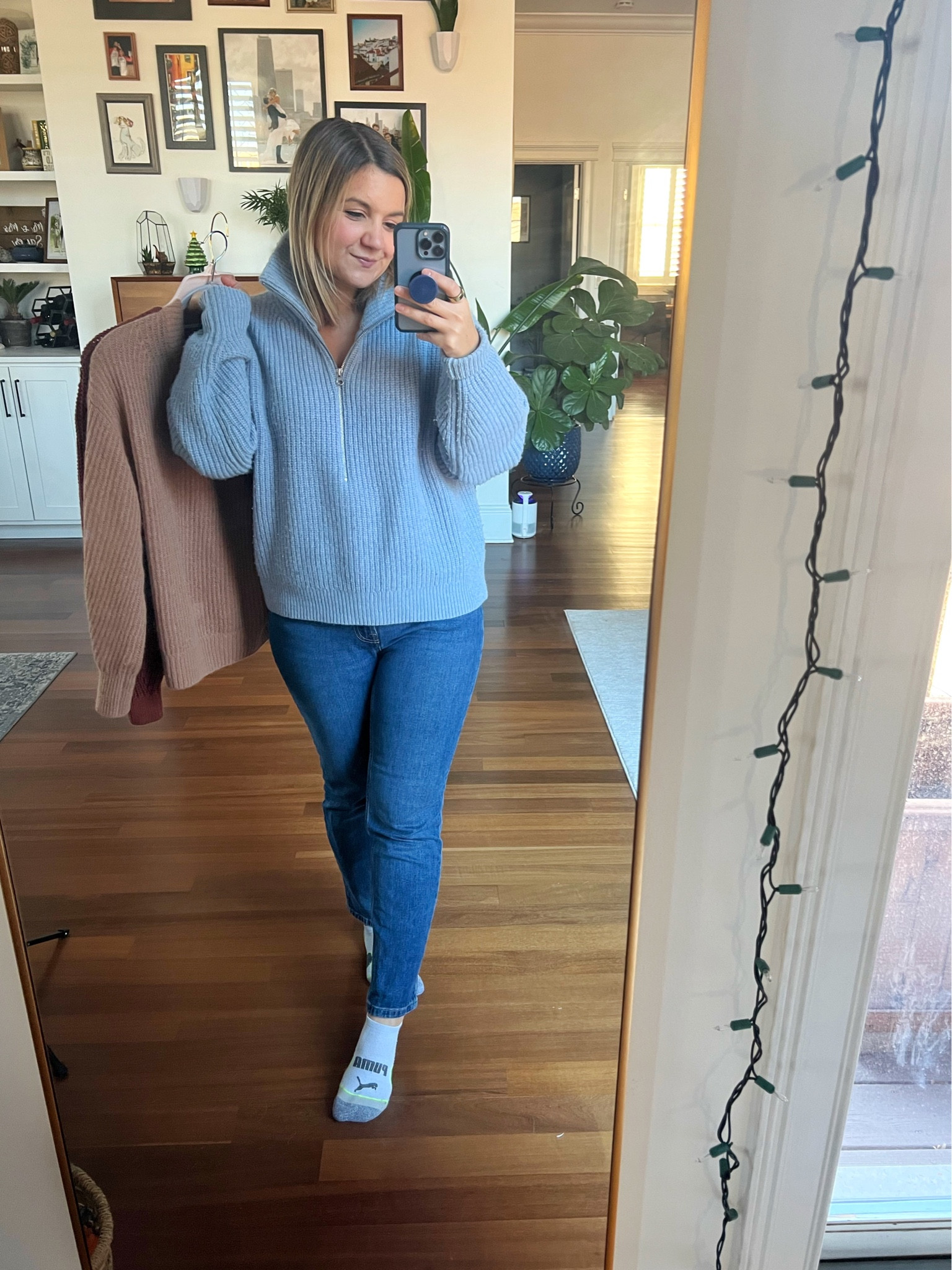 25% off everlane! This half zip is an old favorite of mine. I have a size small but I definitely could have gotten an XS too.
These straight leg jeans are also super comfortable and come in 3 inseams - I have the 26.5” which is petite friendly. Run true to size.

#LTKGiftGuide #LTKsalealert #LTKunder100
