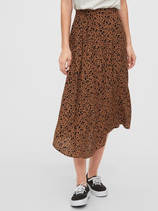 Dipped Hem Midi Skirt | Gap (US)