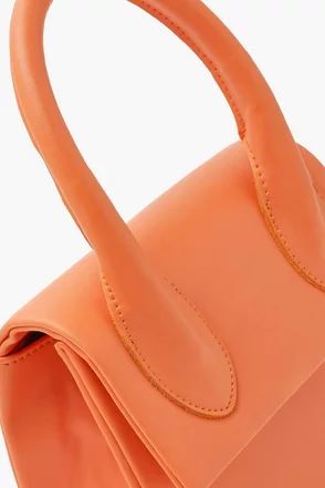 Structured Handle Detail Grab Bag With Strap | Boohoo.com (US & CA)