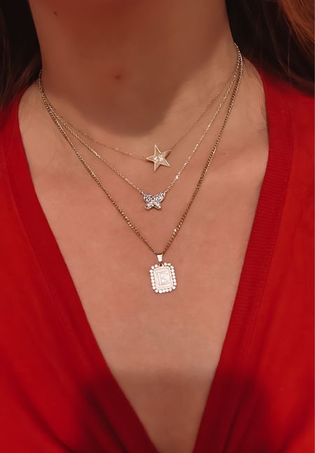 My necklace set I wear every single day! 

The star necklace is a family heirloom (it has my grandmothers initials that are also my husbands initials) but I linked a similar one from amazon 

#LTKunder50 #LTKstyletip #LTKFind