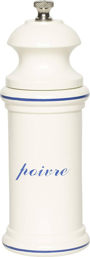 Fletchers' Mill Provencal Pepper Mill, White with Blue "Poivre" - 6 inch | Amazon (US)