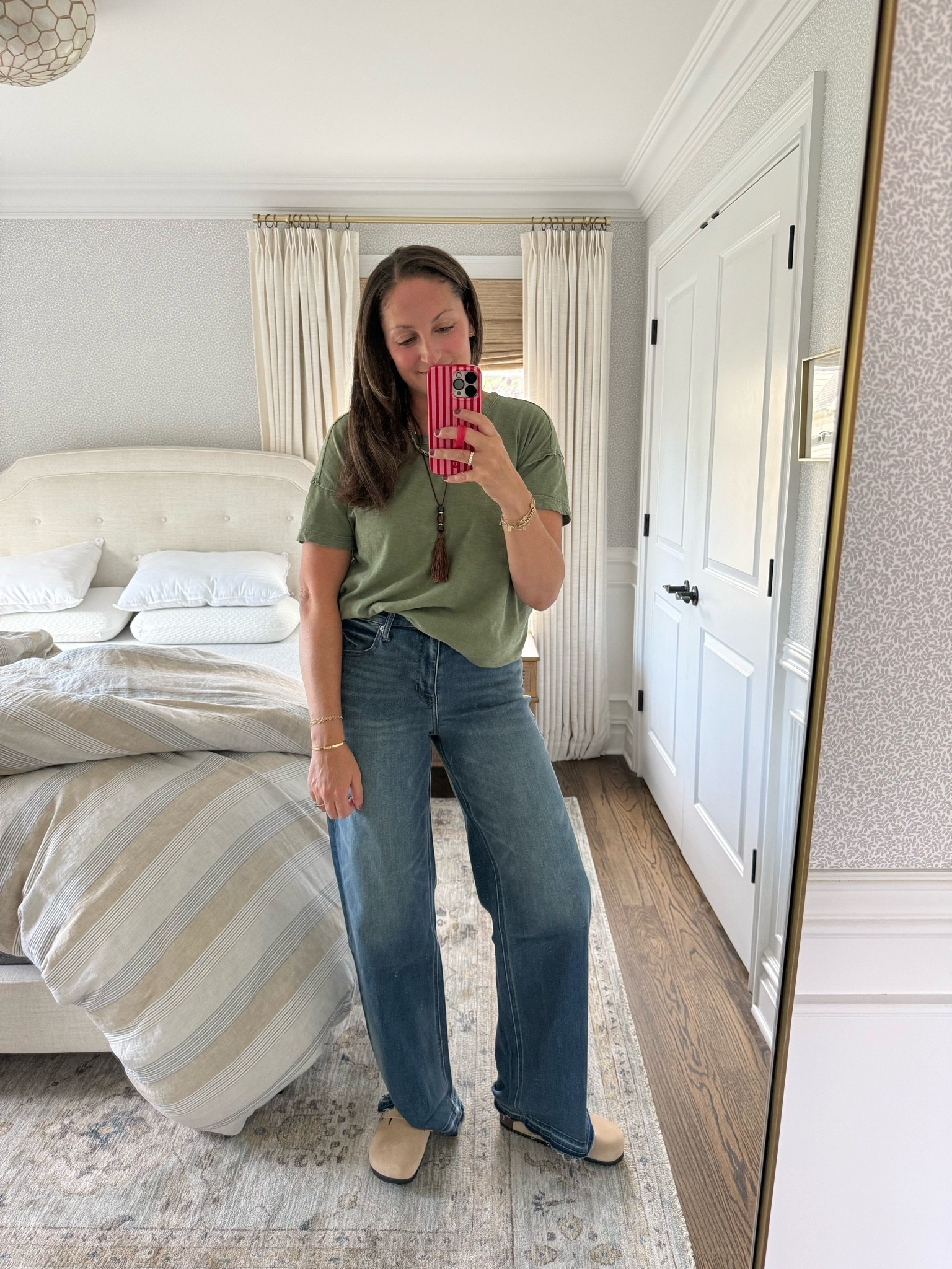 A few amazing new finds from @Quince worth sharing! First these $50 jeans are amazing: they fit like a glove, are true to size and have the perfect amount of stretch. I got them in the tall length because I’m 5’9”. I also LOVE these suede clogs that are cozy, come in a few colors and again so affordable!!

#LTKootd #LTKmomlife #LTKOver40