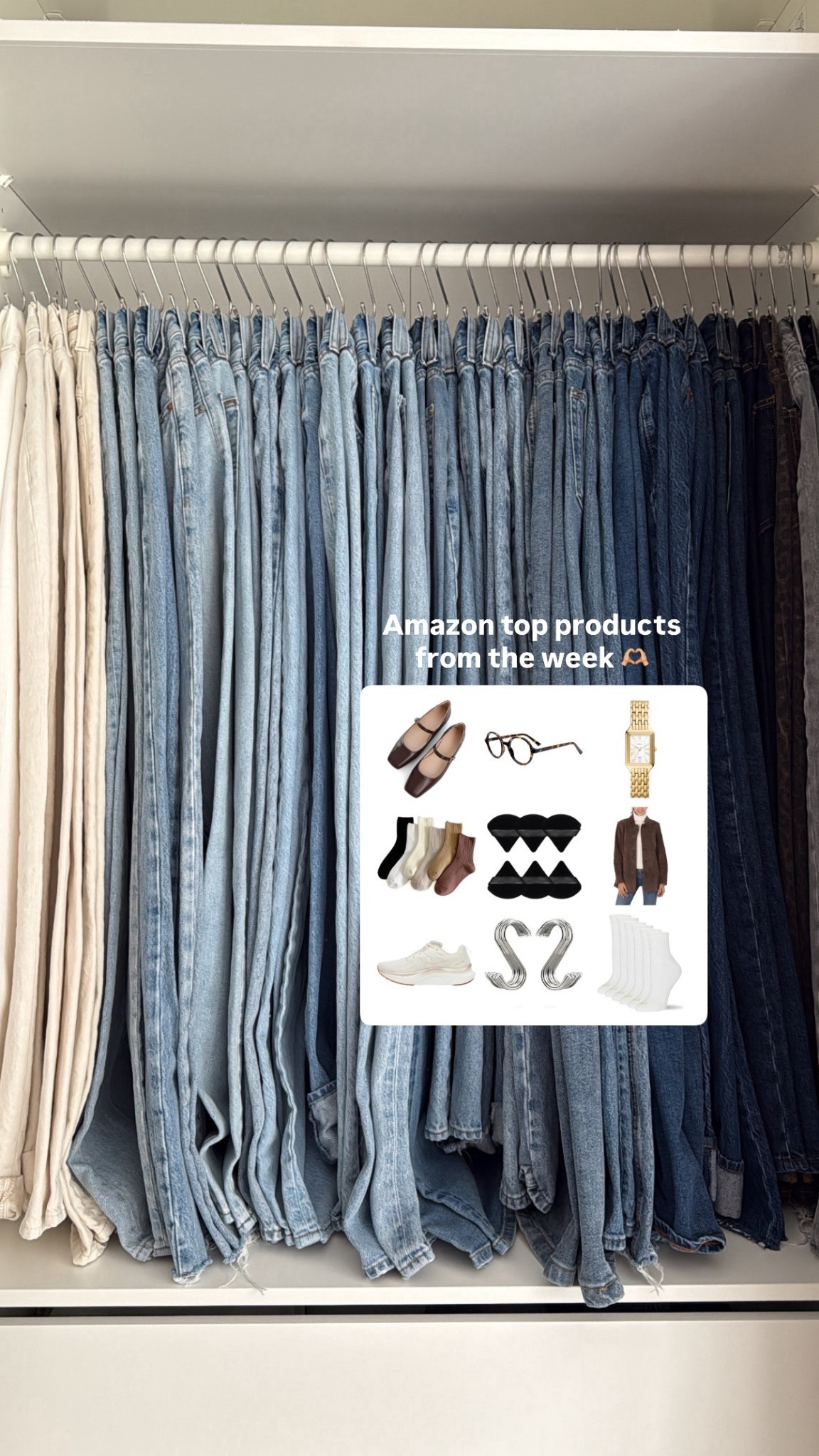 9/15/25 Amazon bestsellers from the week 🤎 Linking your top favorites + my most-used everyday staples:

• Square toe brown ballet flats
• Oval fashion glasses (been living in these lately)
• Fossil watch — the perfect everyday piece
• Neutral crew socks + my everyday white crew socks
• Triangle powder puff pack (set of 6 I use daily for makeup)
• Suede blazer jackets
• Saucony Tempus running sneakers
• S-hooks I use to hang + organize my jeans

Such a cozy mix of fashion, beauty, + everyday practical finds ✨

#LTKFindsUnder100 #LTKFindsUnder50