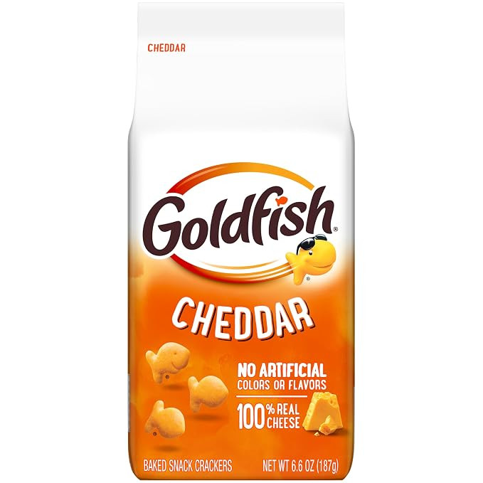 Goldfish Cheddar Baked Snack Crackers, 6.6 Oz Bag | Amazon (US)