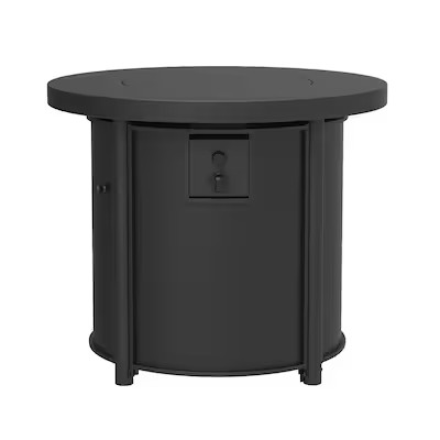 Style Selections 30-in W 50000 Maximum BTUs Steel Round Liquid propane Fire pit table | Lowe's