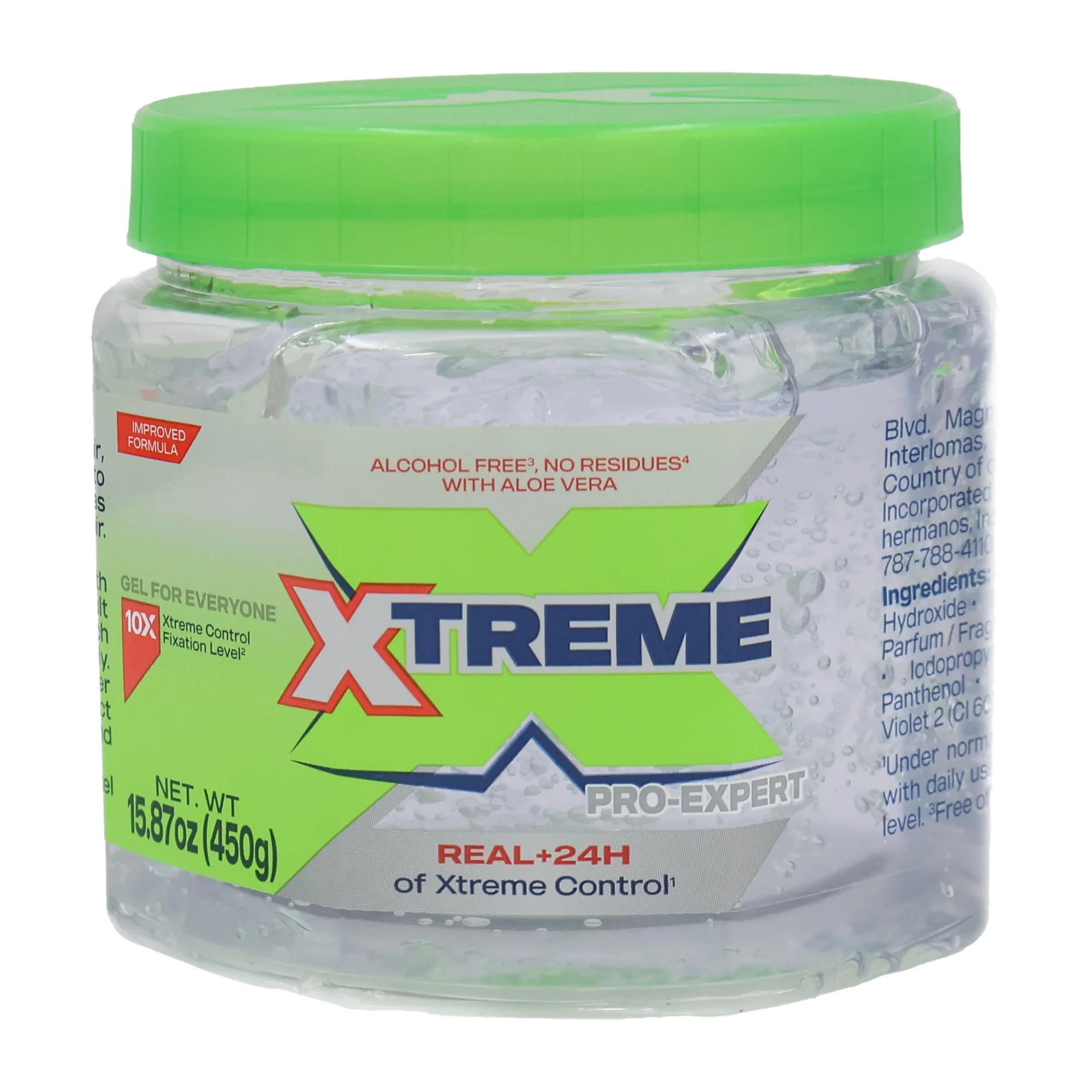 Xtreme Wet Line UV Protection Extra Hold Clear Jar Hair Styling Gel with Aloe, 15.88 oz | Walmart (US)