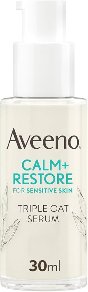 Aveeno Face Calm+Restore Triple Oat Serum (1 x 30ml), Instantly Smoothing Face Serum with Triple ... | Amazon (UK)