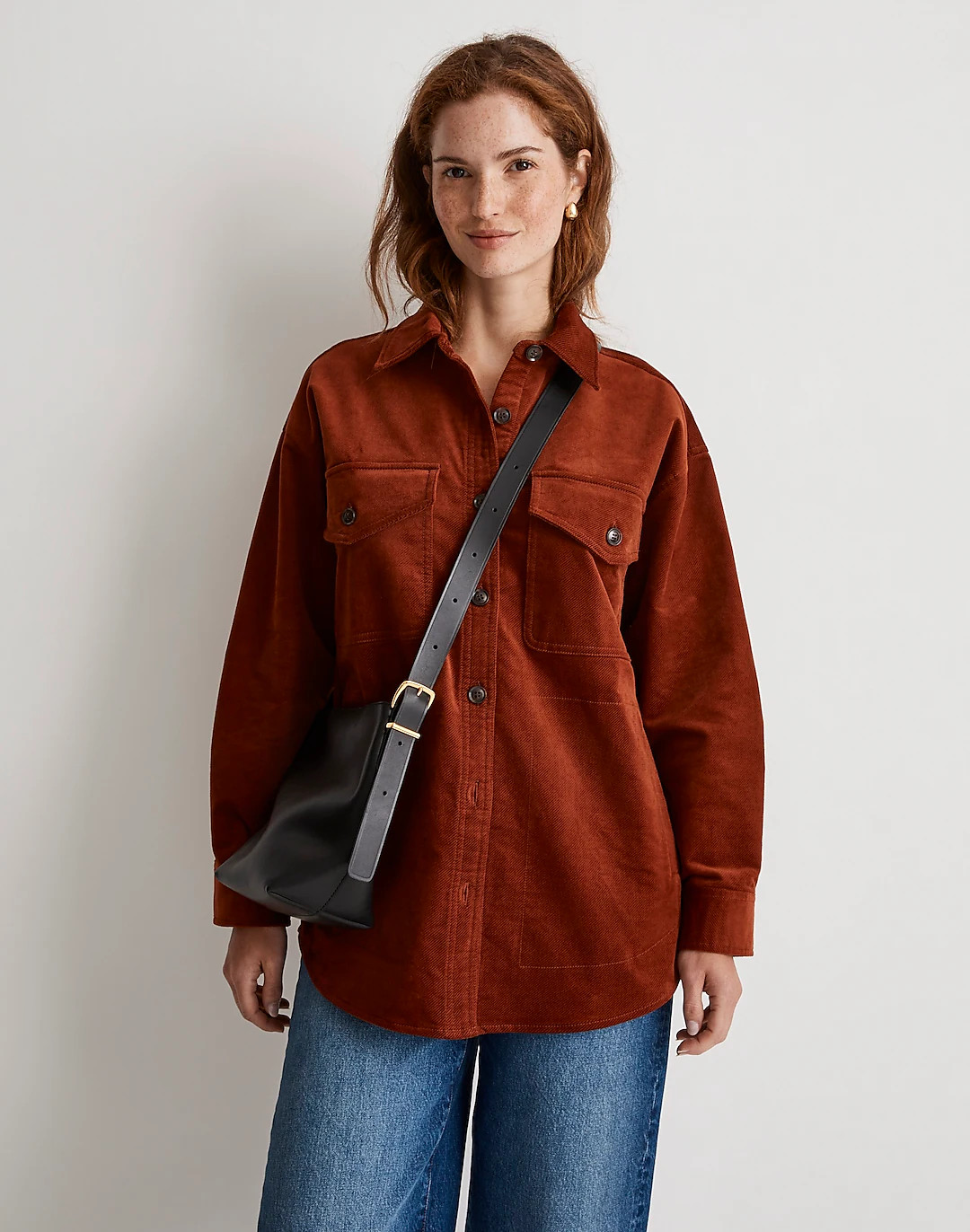 Corduroy Twill Oversized Shirt-Jacket | Madewell