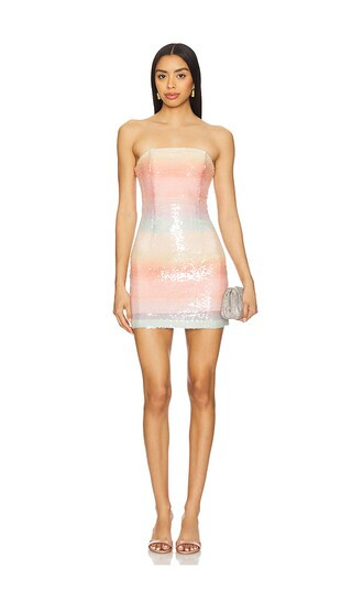 Rachael Mini Dress in Rainbow | Revolve Clothing (Global)