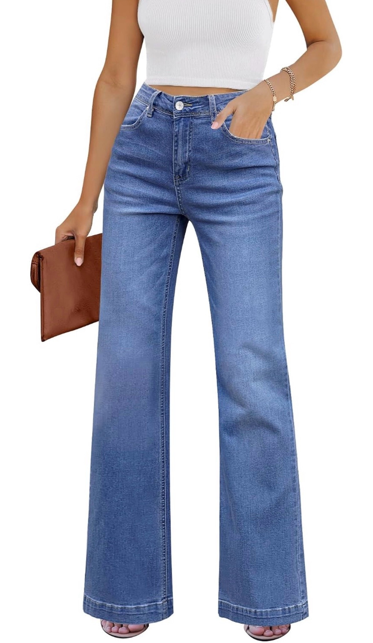 Womens Flare Jeans High Waisted Wide Leg Baggy Jean for Women Stretch Denim Pants #ltkamazonfinds

#LTKootd #LTKSaleAlert