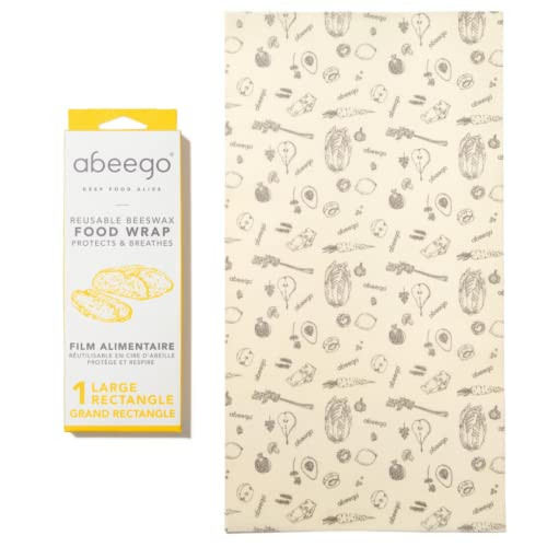 Abeego, The Original Beeswax Food Storage Wrap - One 13 x 24" Natural Large Rectangle Sheet | Amazon (CA)