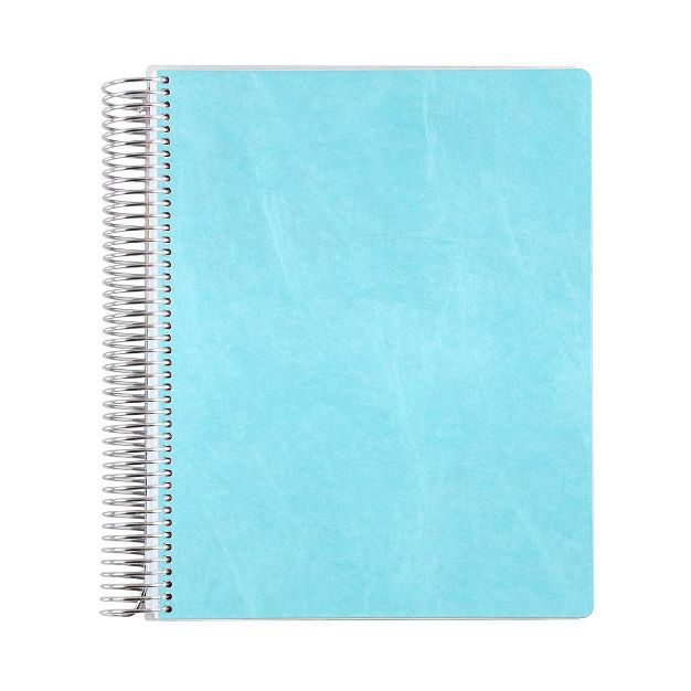 Undated 12 Month Teacher Lesson Planner Eco-Friendly Coiled 8.5&#34;x11&#34; Turquoise - erin con... | Target