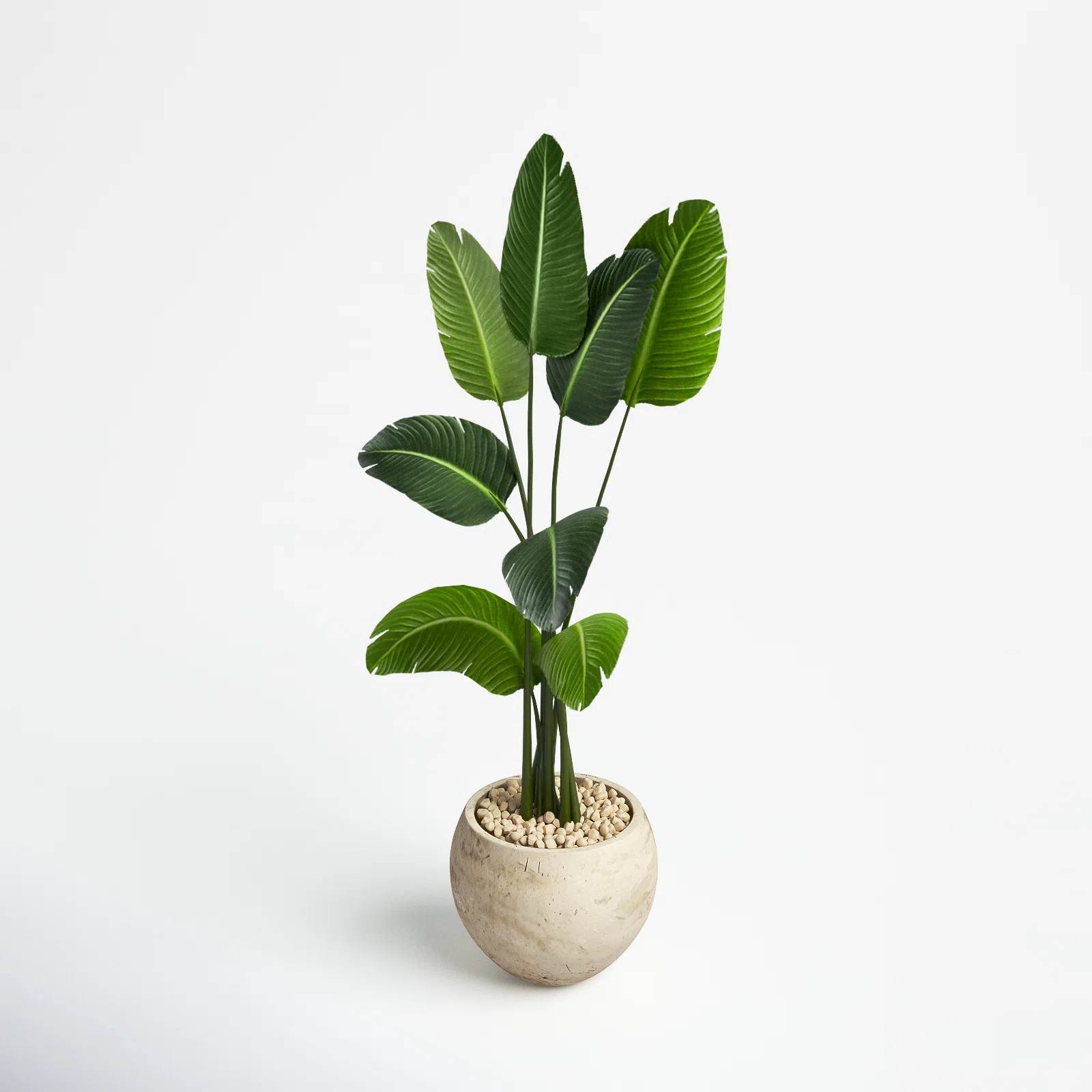 Joss & Main 45'' Faux Banana Leaf Tree in Fiber Clay Planter | Wayfair | Wayfair North America