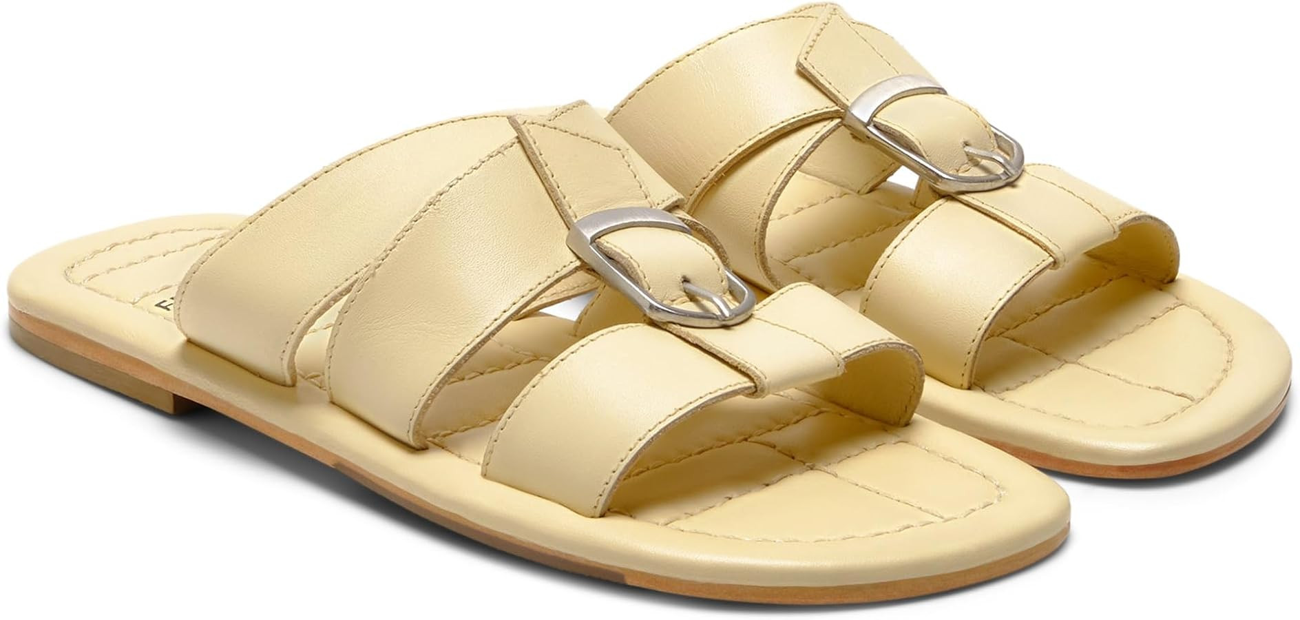 Women's Sloan Buckle Sandal, Buttermilk, 8.5 | Amazon (US)