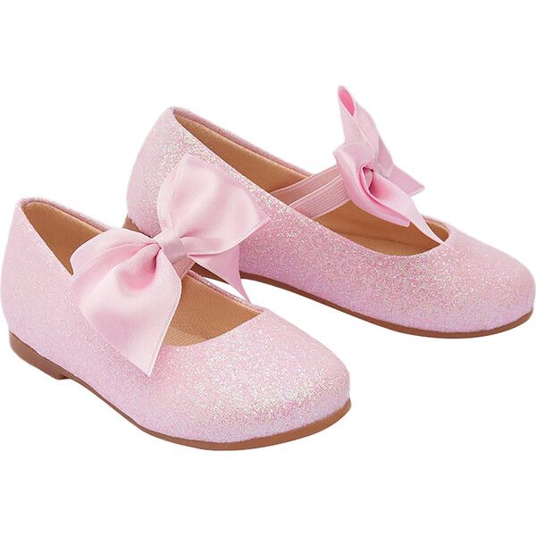 Bubblegum Baby Bow Flats, Pink | Maisonette