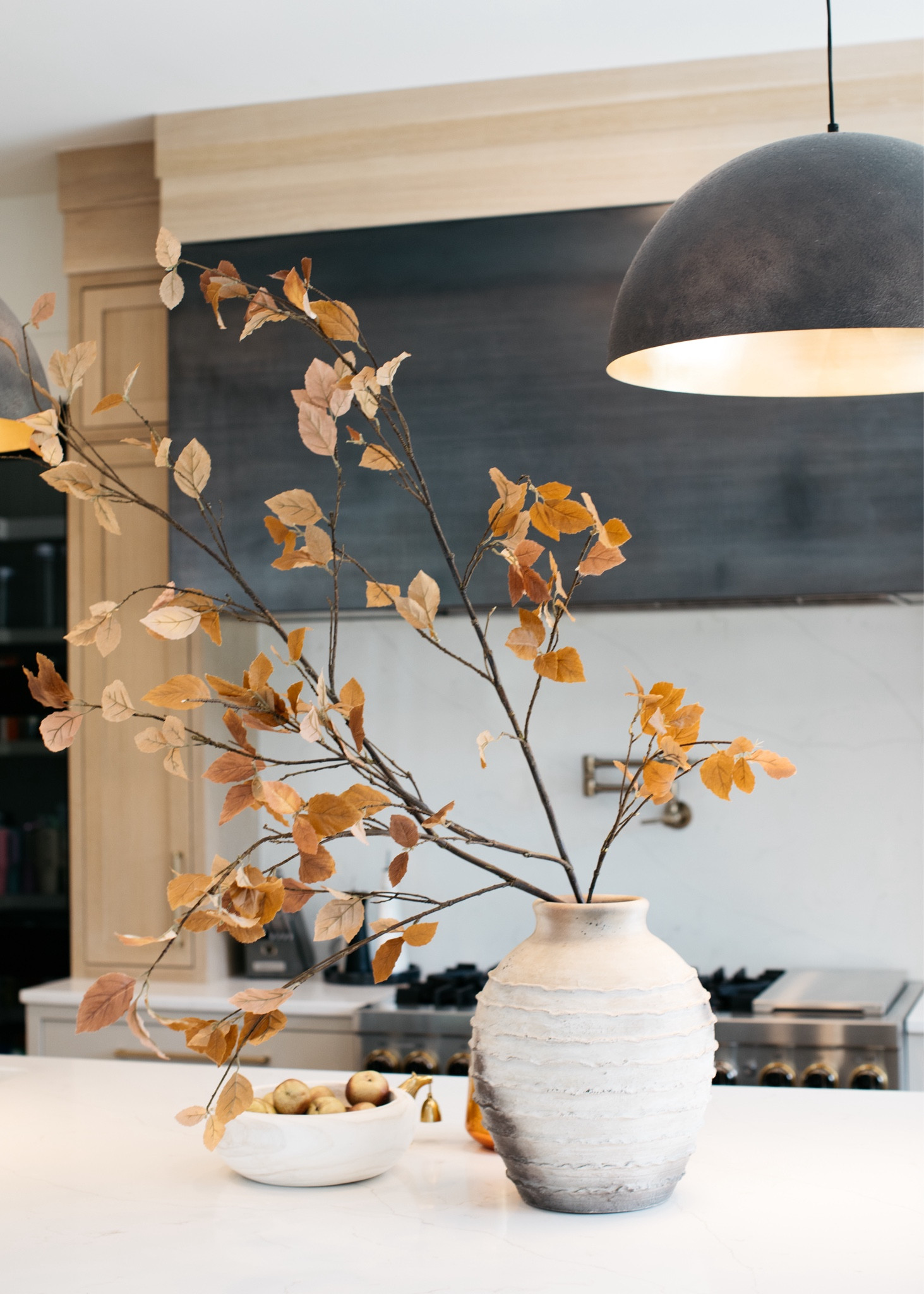 The texture on this artisan vase gives it a gorgeous lifted dimension. It’s been so fun using faux stems to style vessels that I already own. I used two branches here.

#LTKSeasonal #LTKStyleTip #LTKHome