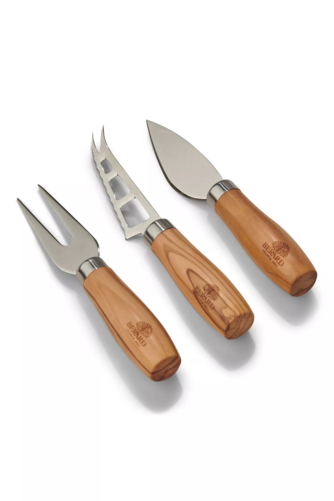 Berard Olive Wood Cheese Knife Set | Anthropologie (US)