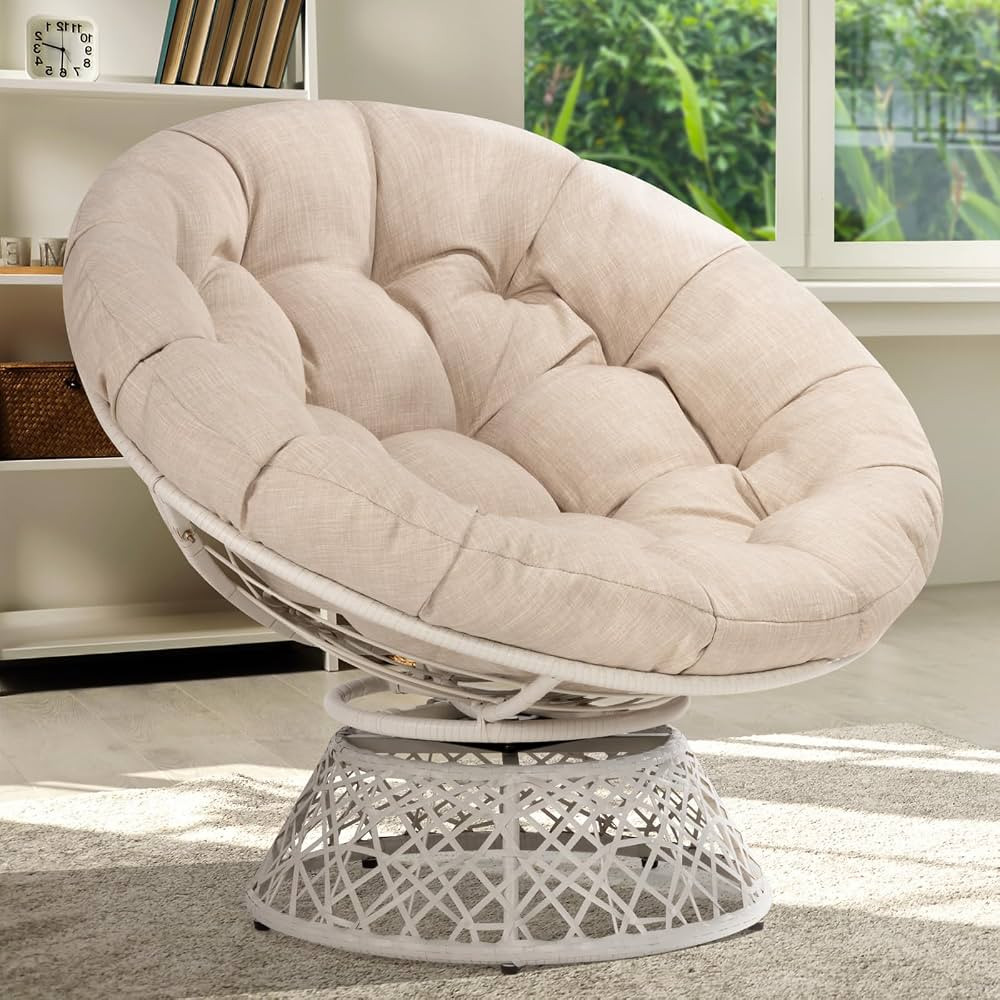 Bme Papasan Chair, Sephia Sand - White Base | Amazon (US)