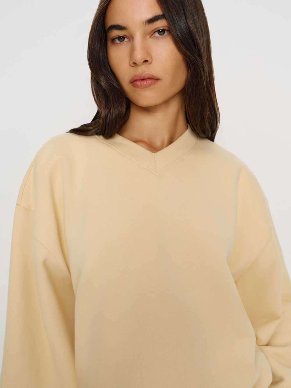 Bowie V Neck Sweatshirt | Reformation (Global)