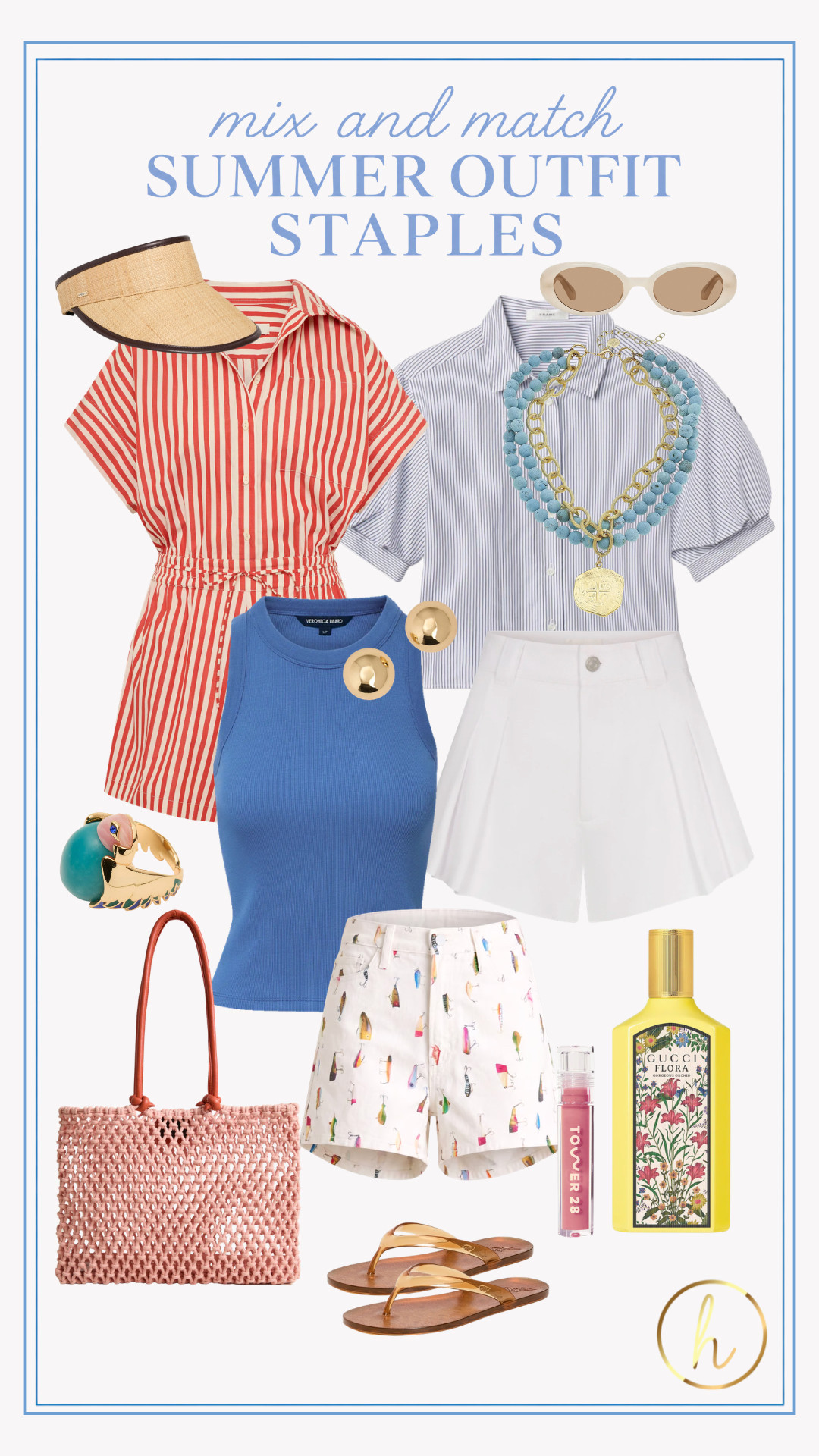 Summer style made simple! 
These mix-and-match staples are the pieces you'll reach for on repeat: breezy striped sets, crisp button-downs, elevated basics, woven textures, and fun accessories that instantly pull everything together. Add a fun printed short + classic flip flops and you’ve got endless chic summer outfit combos! ☀️ 

#LTKSummer #LTKStyle #LTKootd #LTKTravel #LTKFinds #LTKgrwm 

 