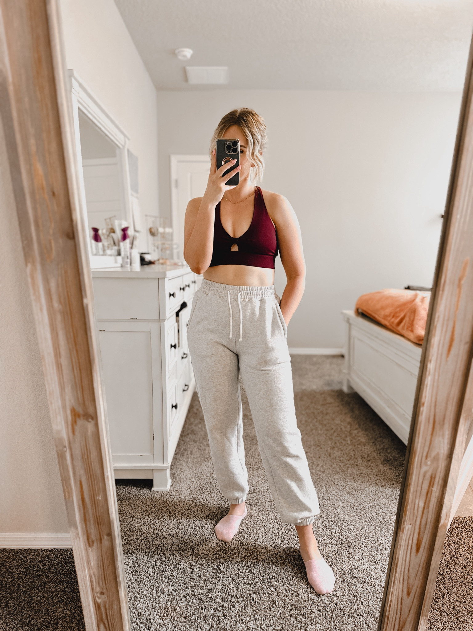 Joggers - true to size, follow the size chart

Sports bra - I have it in both small and medium and both fit great. I’m a 32C

Summer loungewear athletic clothes style styles stay at home mom outfit outfits Abercrombie fabletics sports bra basic basics 

#LTKFindsUnder50 #LTKStyleTip #LTKSaleAlert