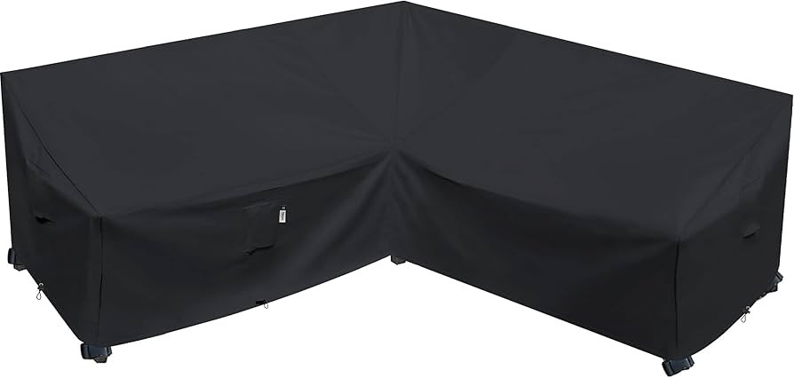Heavy Duty Outdoor Sectional Sofa Cover, Waterproof 600D Patio Sectional Couch Protector, Lawn Pa... | Amazon (US)