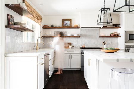 Sharing all my favorite kitchen finishes and products here that finished off my reno.  I love my kitchen faucet, and these clear stools for the island.  #kitchenreno #kitchenopenshelves #kitchendecor 

#LTKunder50 #LTKhome #LTKunder100