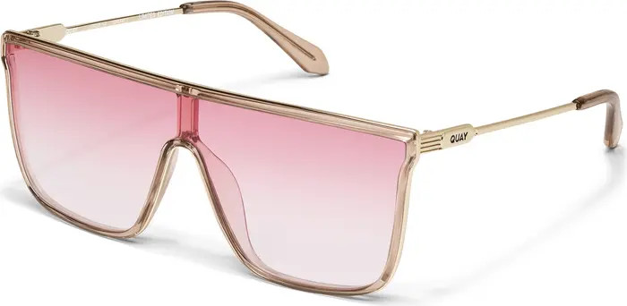 Nightfall Adorned 138mm Gradient Shield Sunglasses | Nordstrom