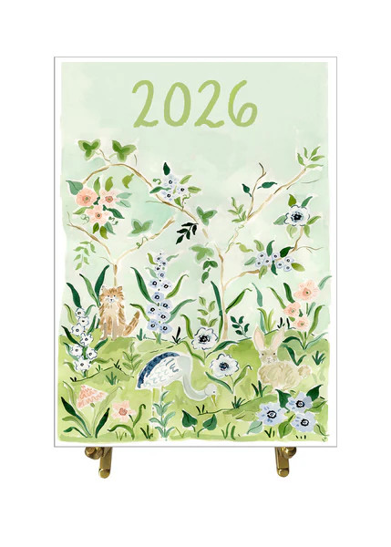 2026 Desk Calendar, Chinoiserie Edition | Evelyn Henson