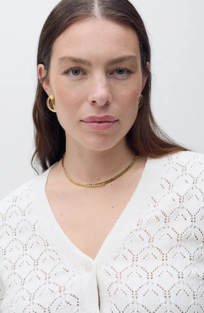 Pointelle Stitch Cotton Blend Cardigan | Nordstrom