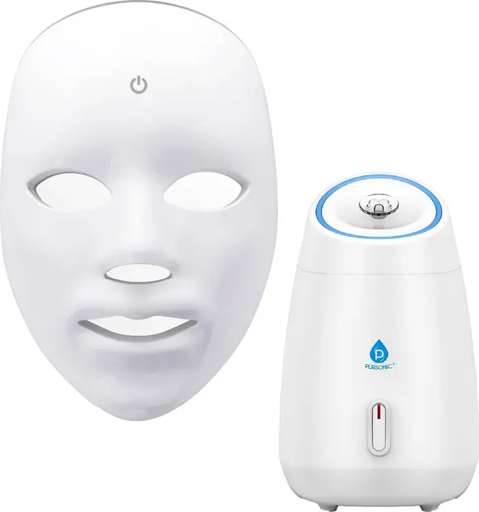 PURSONIC 7-in-1 LED Light Therapy Face Mask & Facial Steamer Hot Mist Moisturizing Spa Bundle | N... | Nordstrom