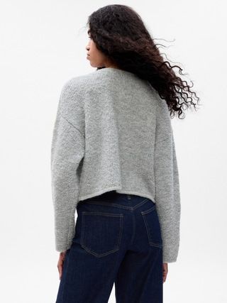 Boucle Cropped Sweater Jacket | Gap (CA)