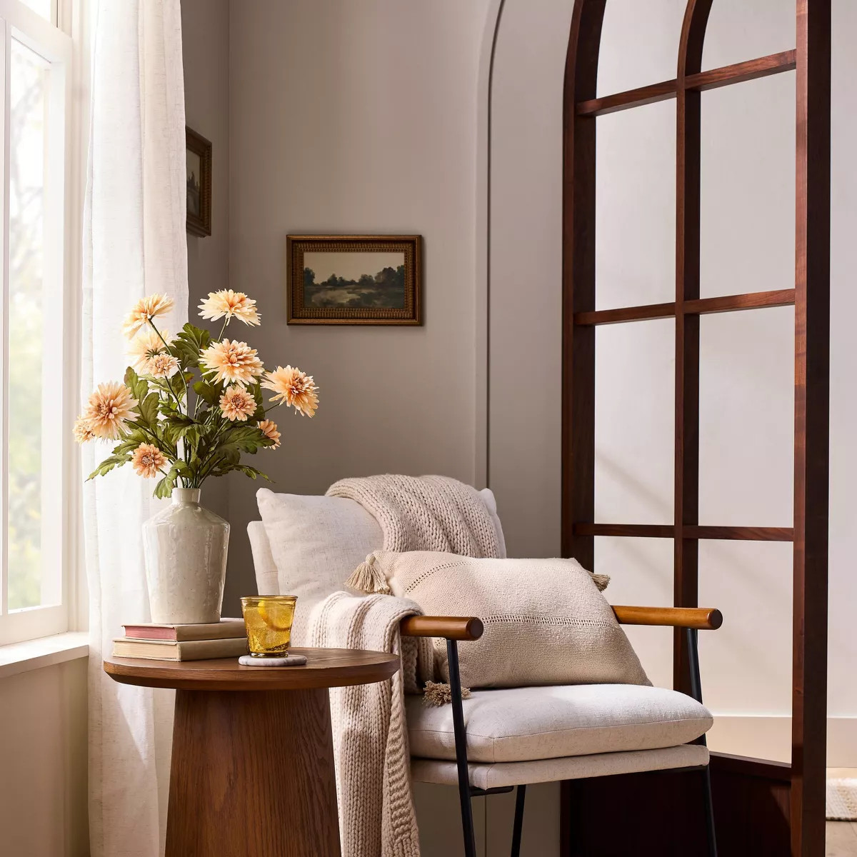 21" Faux Orange Daisy Flower Arrangement - Hearth & Hand™ with Magnolia | Target