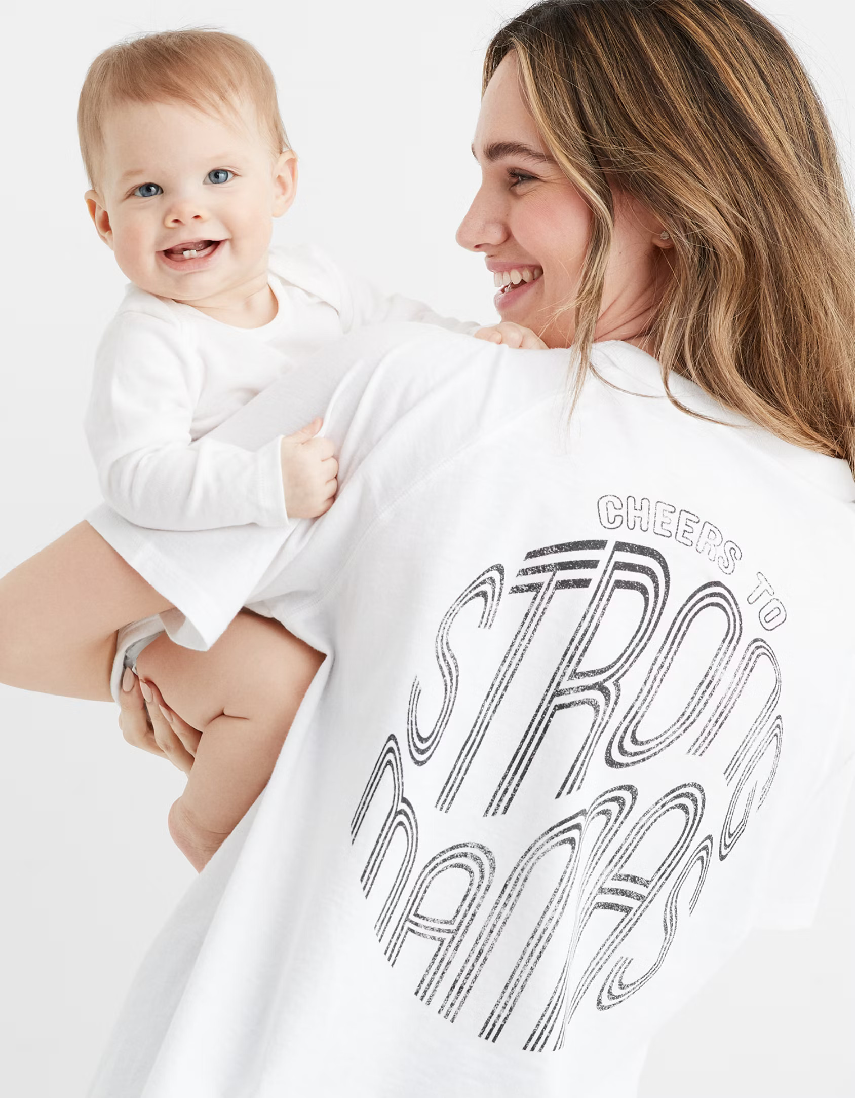 Mama By Aerie™ Distressed Raglan Boyfriend T-Shirt | American Eagle Outfitters (US & CA)