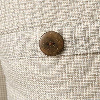 MIULEE Set of 2 Decorative Linen Throw Pillow Covers Cushion Case Triple Button Vintage Farmhouse... | Amazon (US)
