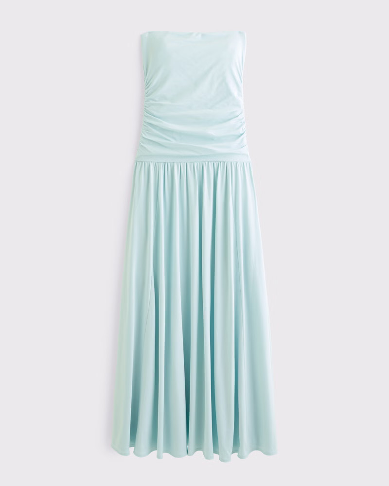 Women's Tube Drop-Waist Knit Maxi Dress | Women's Clearance | Abercrombie.com | Abercrombie & Fitch (US)
