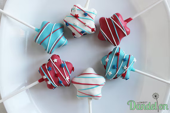 Fourth of July Star Cake Pops | Etsy (US)