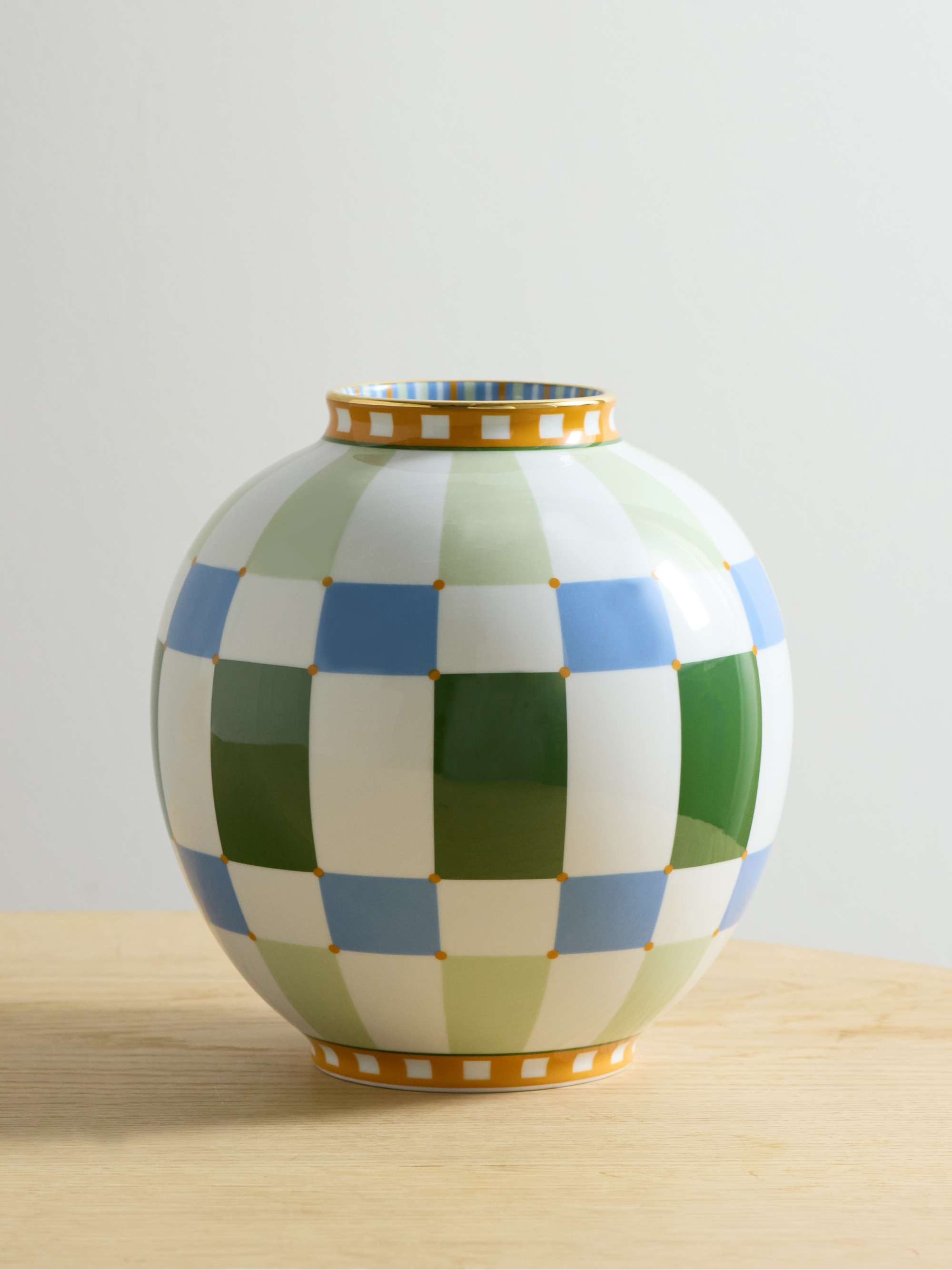 Bubble gold-plated porcelain vase | NET-A-PORTER (US)