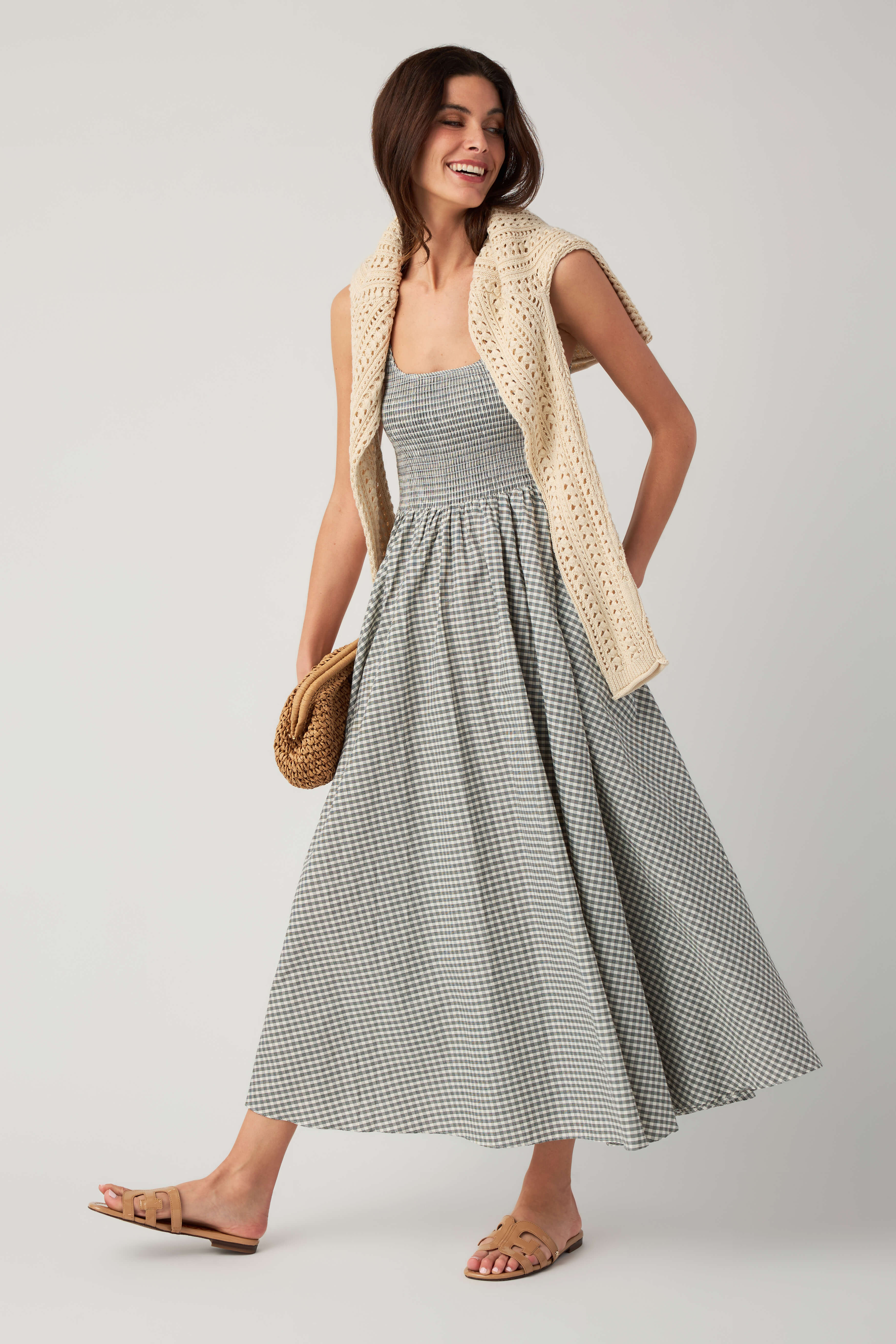 Olivaceous Ella Gingham Maxi Dress | Social Threads