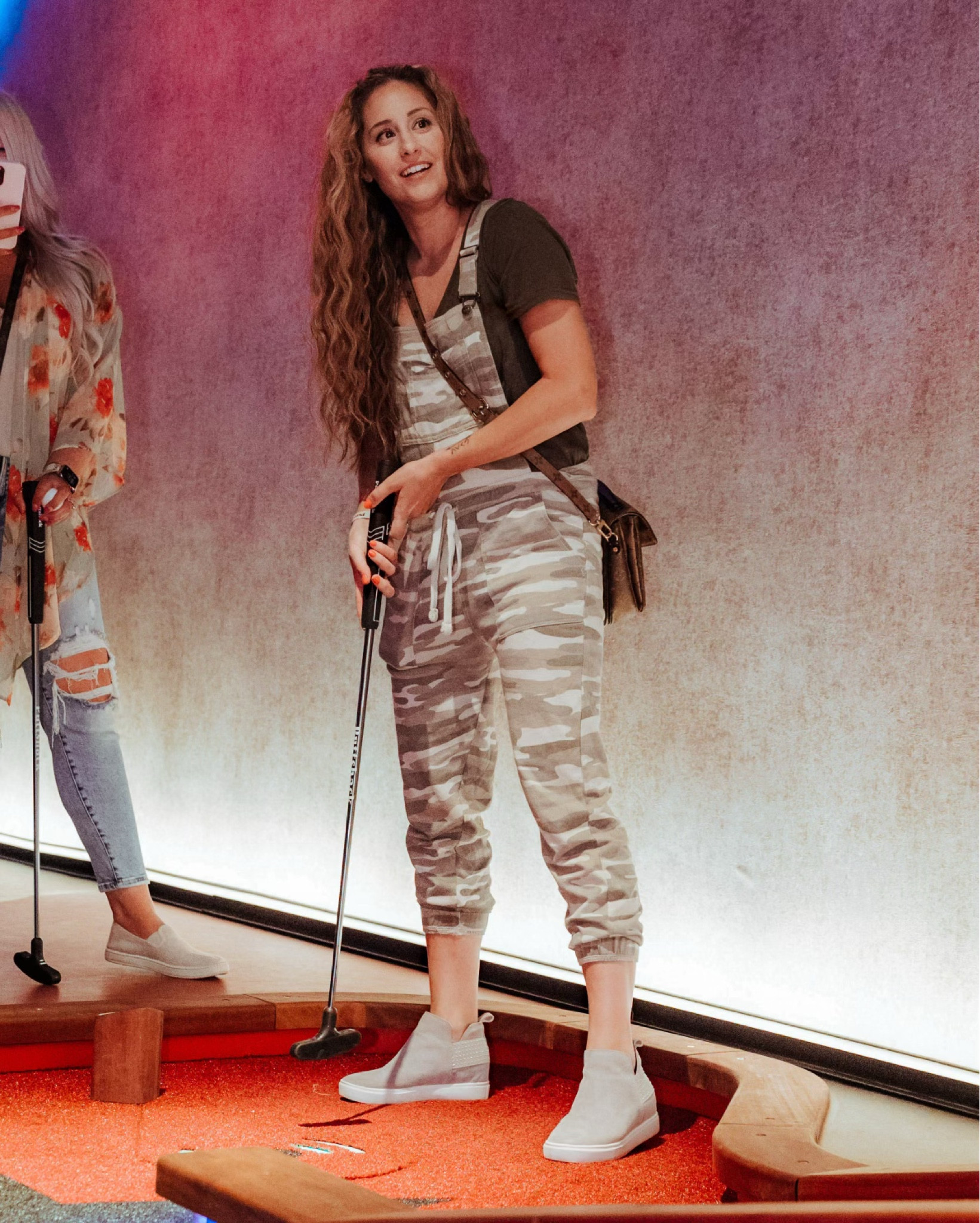 We had so much fun in Pittsburgh at PuttShack! It was the perfect (double) date night. Also, went super casual but felt way cute in this fit. Linked are similar bibs because mine were from a few seasons ago but tee and shoes are as pictured! 

#LTKshoecrush #LTKstyletip