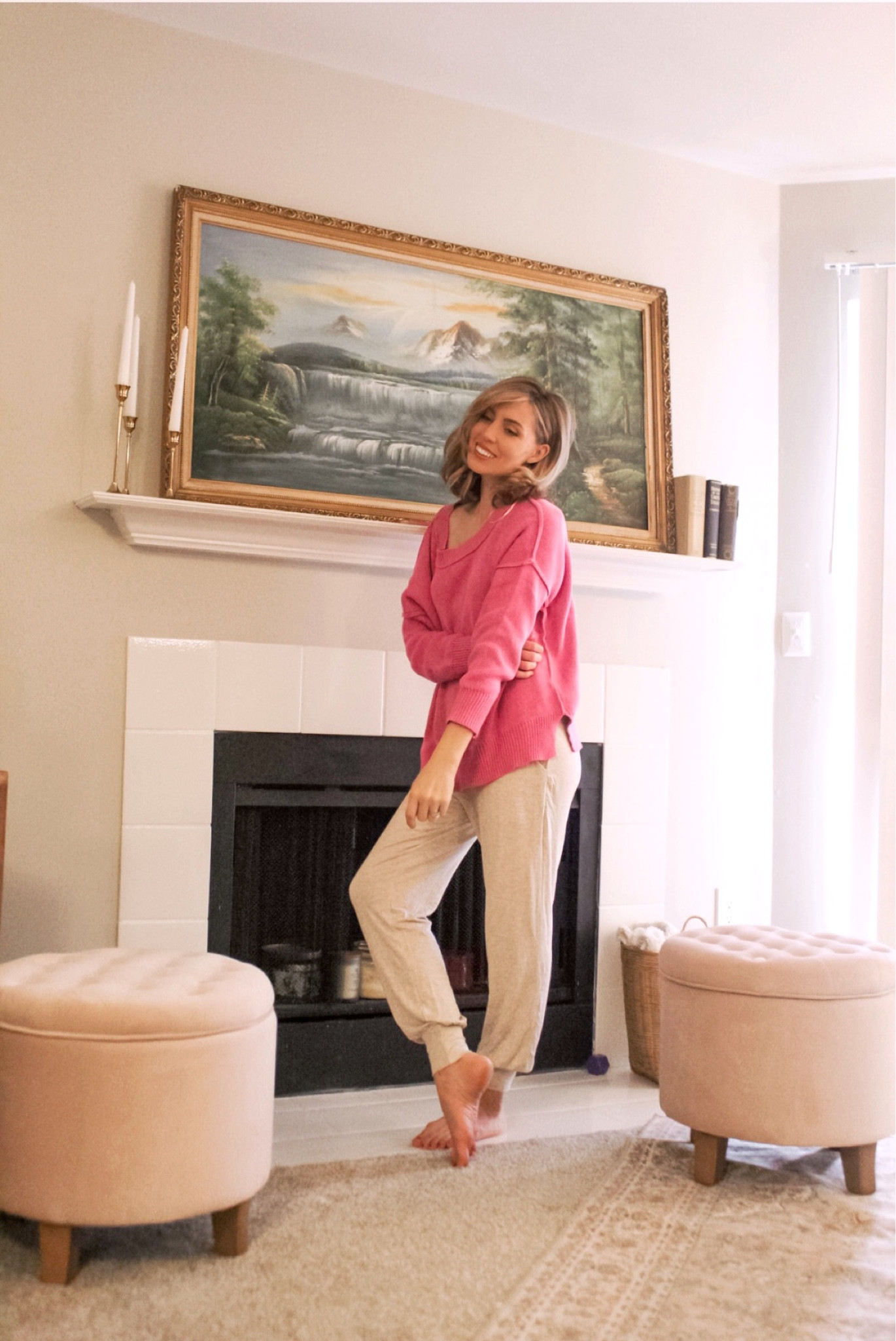 Casual cozy outfit in pink and beige 

#LTKstyletip #LTKFind #LTKhome