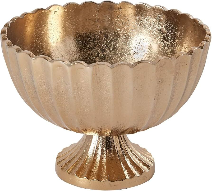 Accent Decor Scallop Compote for Plant and Flowers| Modern Bowl Decor for Home or Office l Indoor... | Amazon (US)