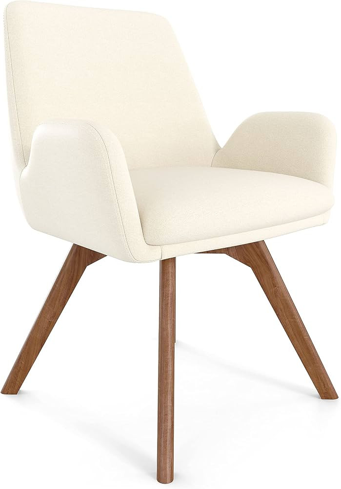 Union & Scale UN56983 MidMod Fabric Guest Chair, Cream (UN56983) | Amazon (US)