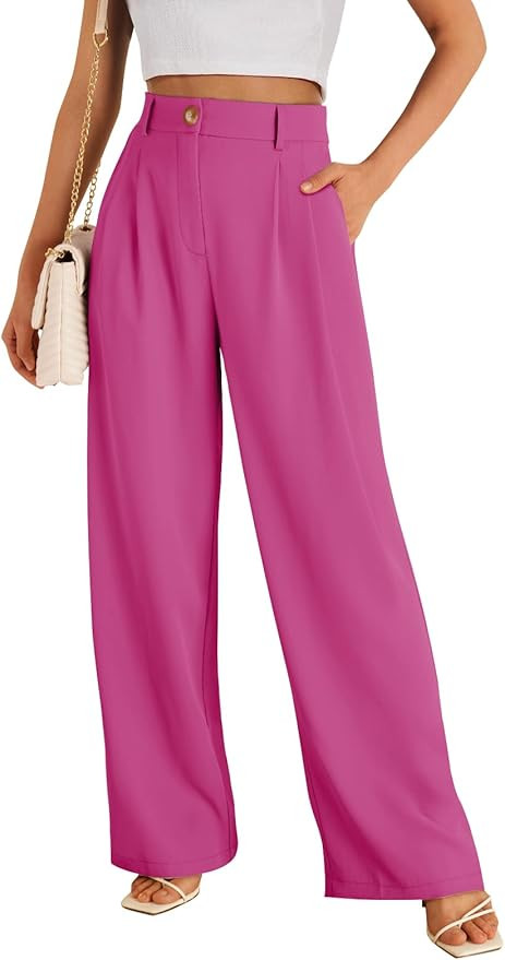 LILLUSORY Wide Leg Dress Pants Women's High Waisted Dressy Trousers | Amazon (US)