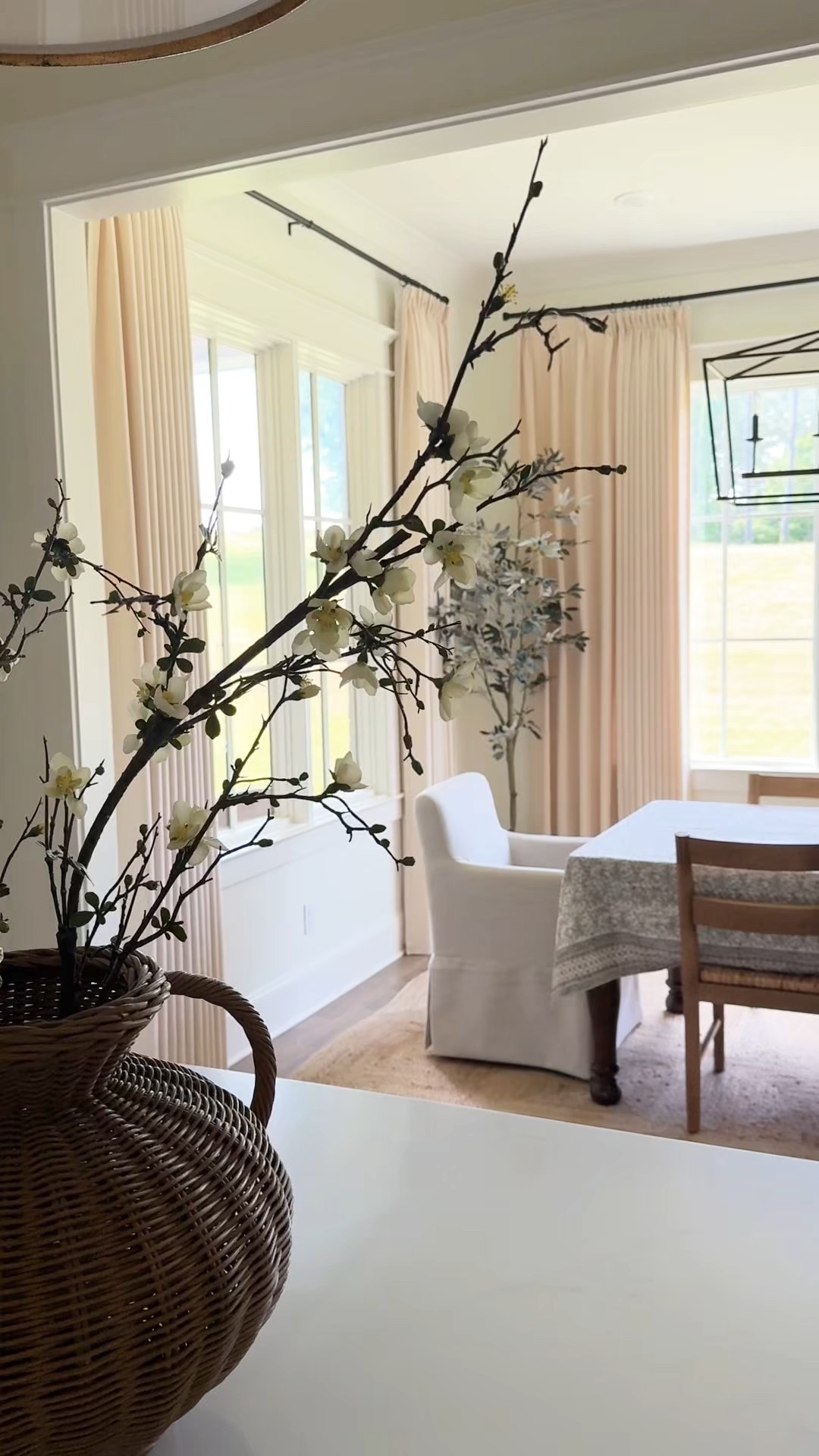 I love how our dining room sits right off the kitchen and feels so light and airy. Over the years we’ve slowly updated the space by layering in texture with rugs and curtains and adding these affordable dining chairs from Walmart. Instead of buying a new table, I kept our original one and updated the look with beautiful table linens. You can shop the look below  

#LTKSeasonal #LTKHome